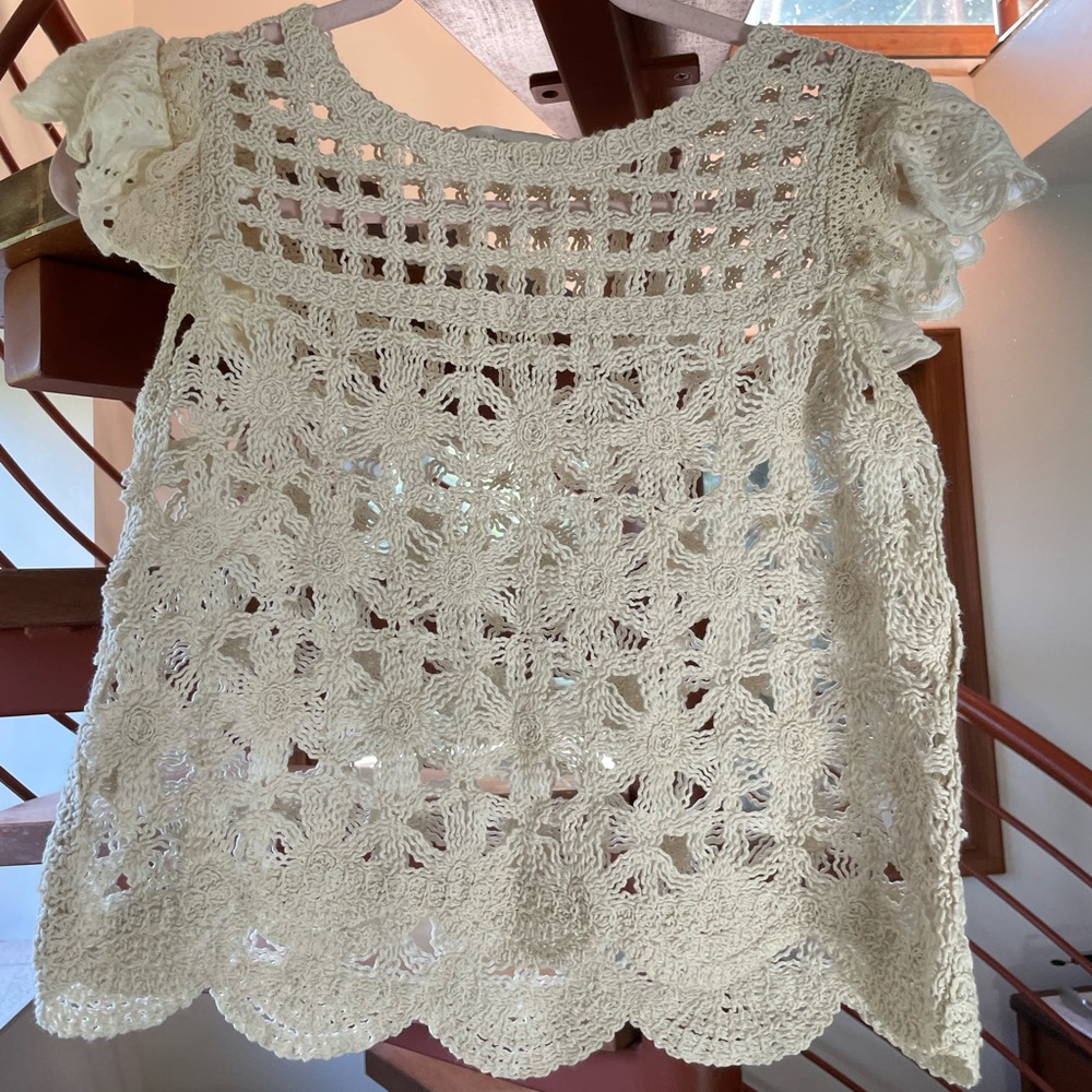 Anthropologie crocheted top